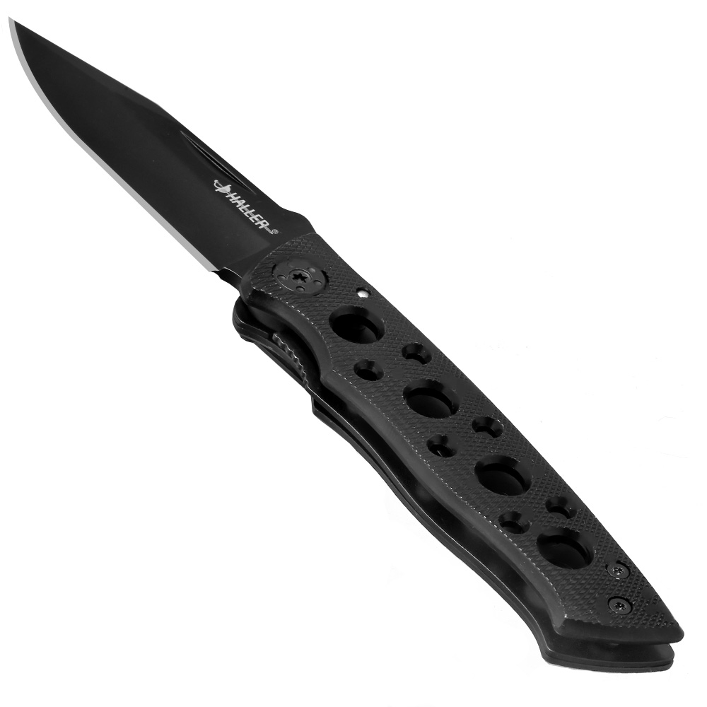 Haller Taschenmesser schwarz Leichtmetall Bild 2