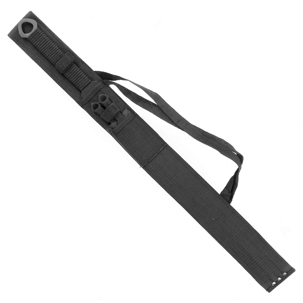 Haller Rückenschwert mit Dolchen schwarz/blau inkl. Nylonscheide Bild 1