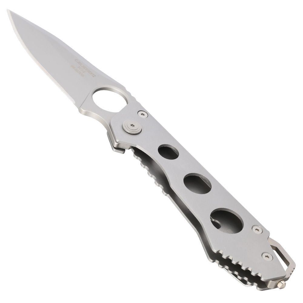 Herbertz Einhandmesser silver inkl. Grtelclip Bild 2
