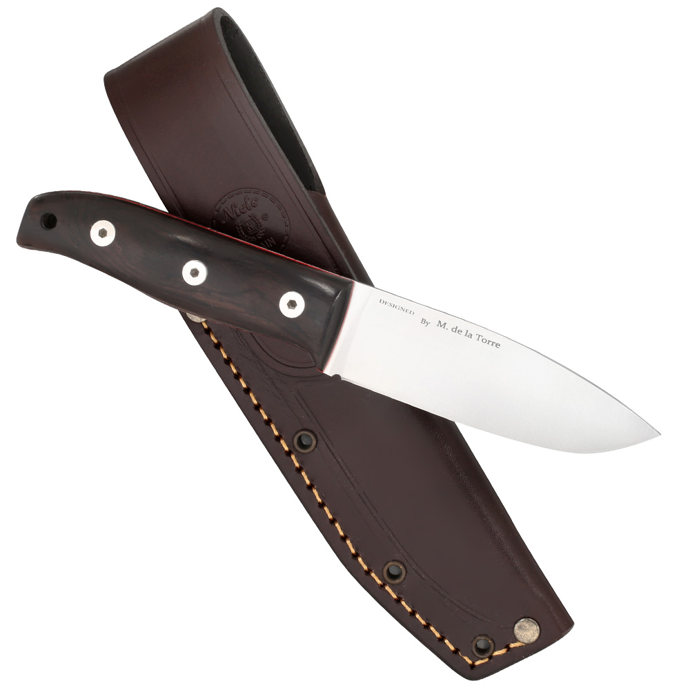 Nieto Outdoormesser Bosque Grenadill inkl. Lederscheide Bild 2