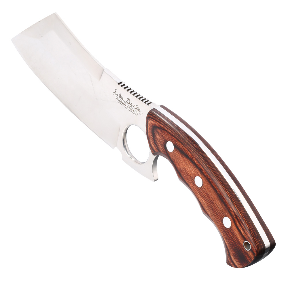 United Cutlery Cleaver Bloodwood Version Gil Hibben inkl. Ledergürtelscheide Bild 1