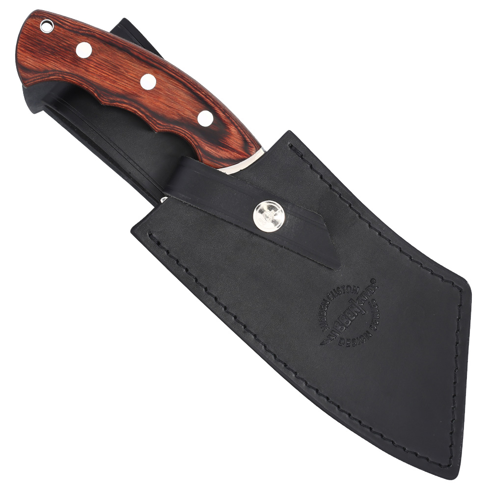 United Cutlery Cleaver Bloodwood Version Gil Hibben inkl. Ledergrtelscheide Bild 5