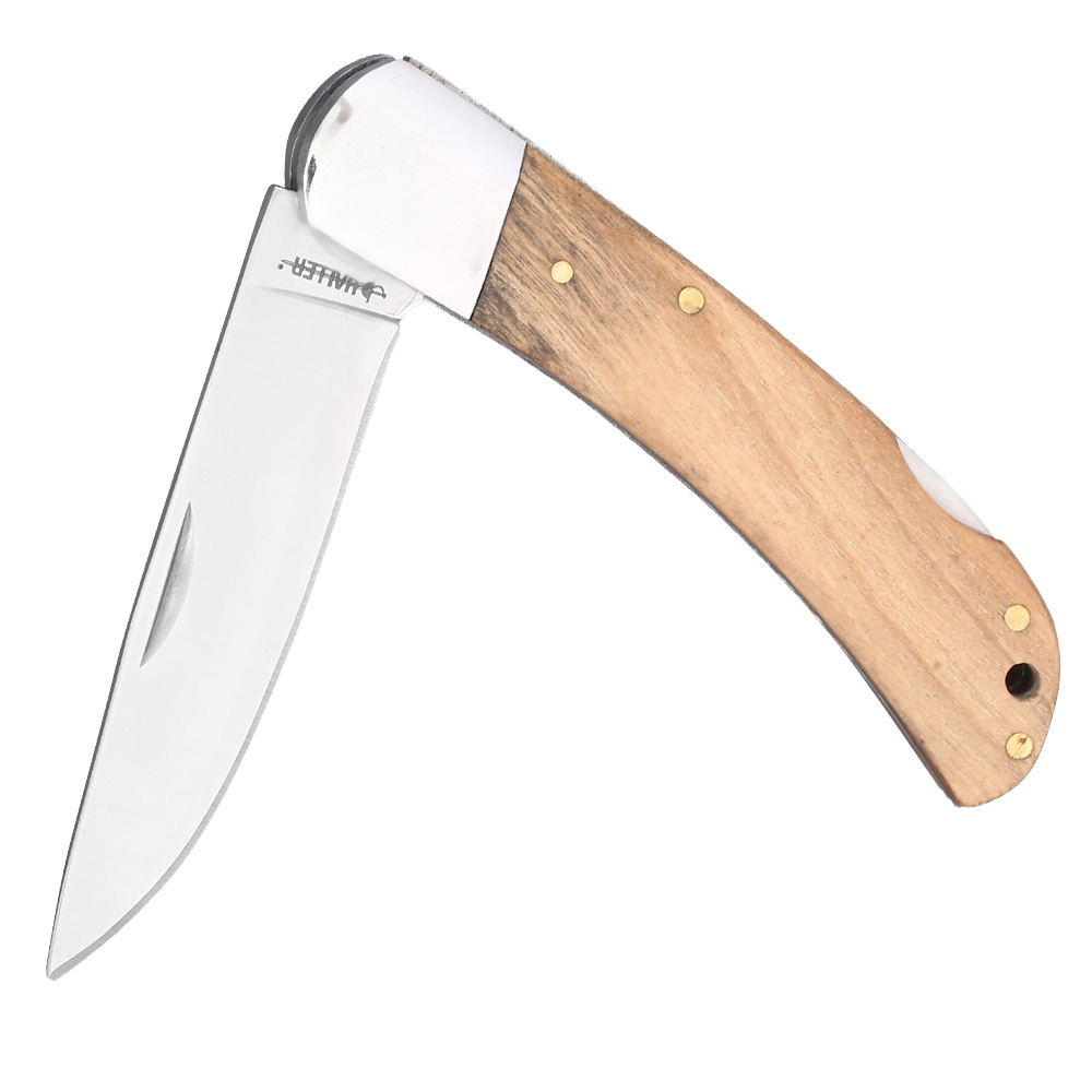 Haller Taschenmesser mit Olivenholzgriff silber/braun Bild 1