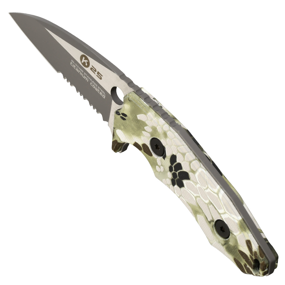 K25 Neck Knife Green Phyton inkl. Kydexscheide Bild 1
