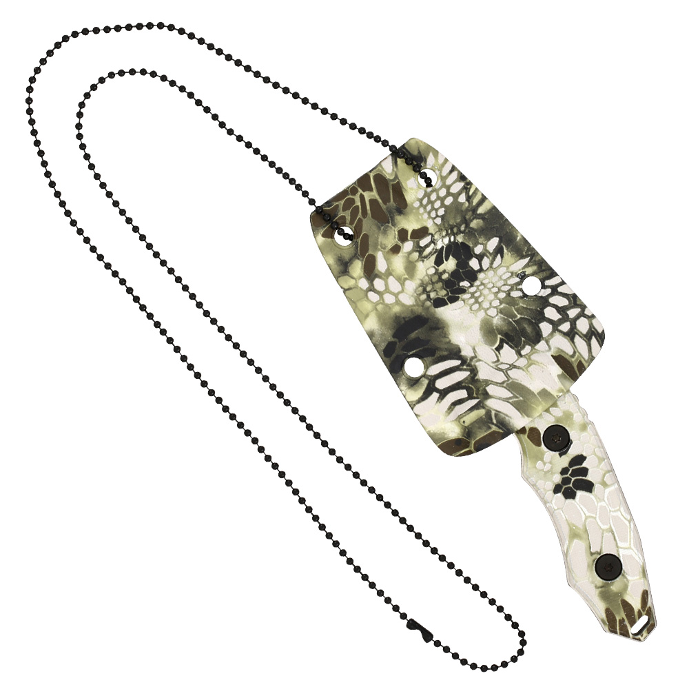K25 Neck Knife Green Phyton inkl. Kydexscheide Bild 1