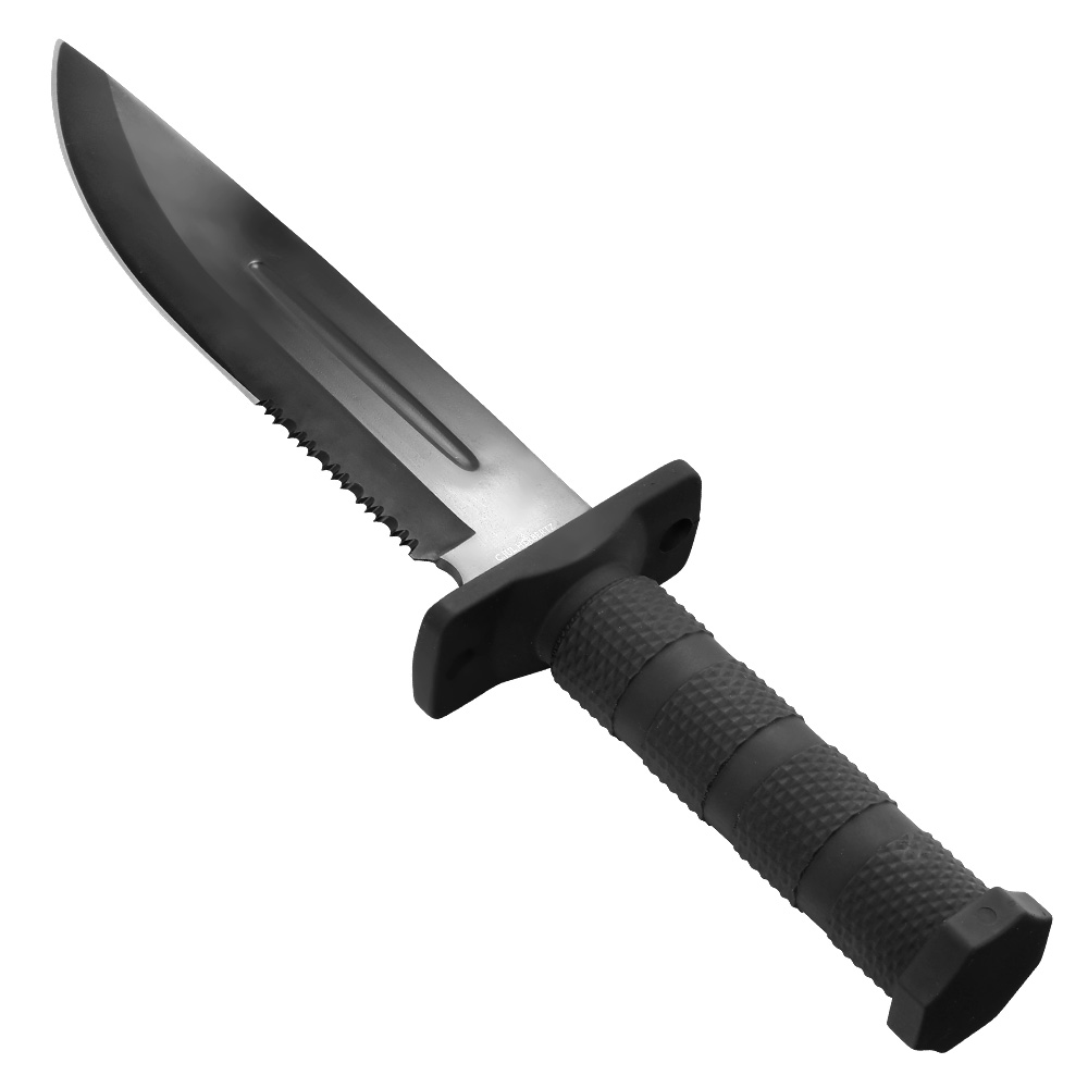 CJH Outdoormesser schwarz inkl. Kunststoffscheide Bild 4