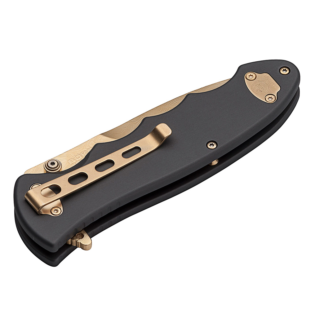 Bker Leopard Damast III Gold Sammlermesser Bild 1