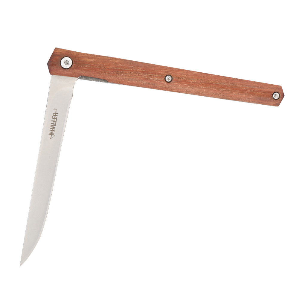 Haller Einhandmesser Slim Sandelholz inkl. Lederetui Bild 3