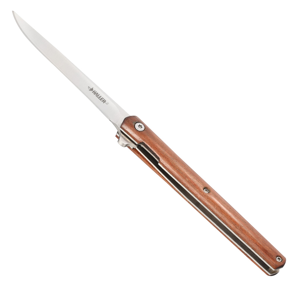 Haller Einhandmesser Slim Sandelholz inkl. Lederetui Bild 6