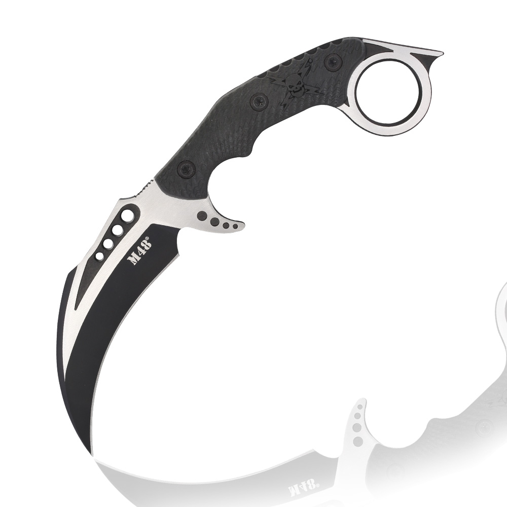 United Cutlery Karambit M48 Liberator Falcon inkl. Grtelscheide silber/schwarz