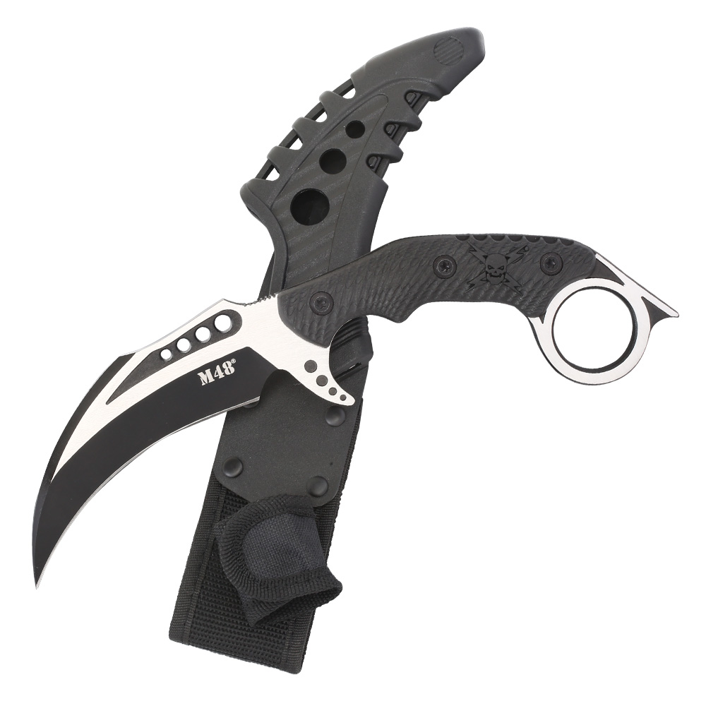 United Cutlery Karambit M48 Liberator Falcon inkl. Grtelscheide silber/schwarz Bild 2