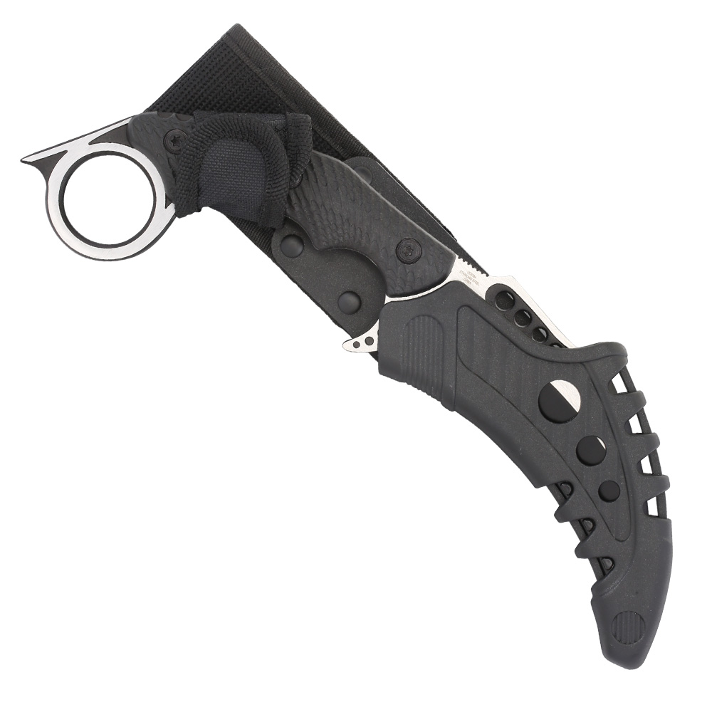 United Cutlery Karambit M48 Liberator Falcon inkl. Grtelscheide silber/schwarz Bild 5