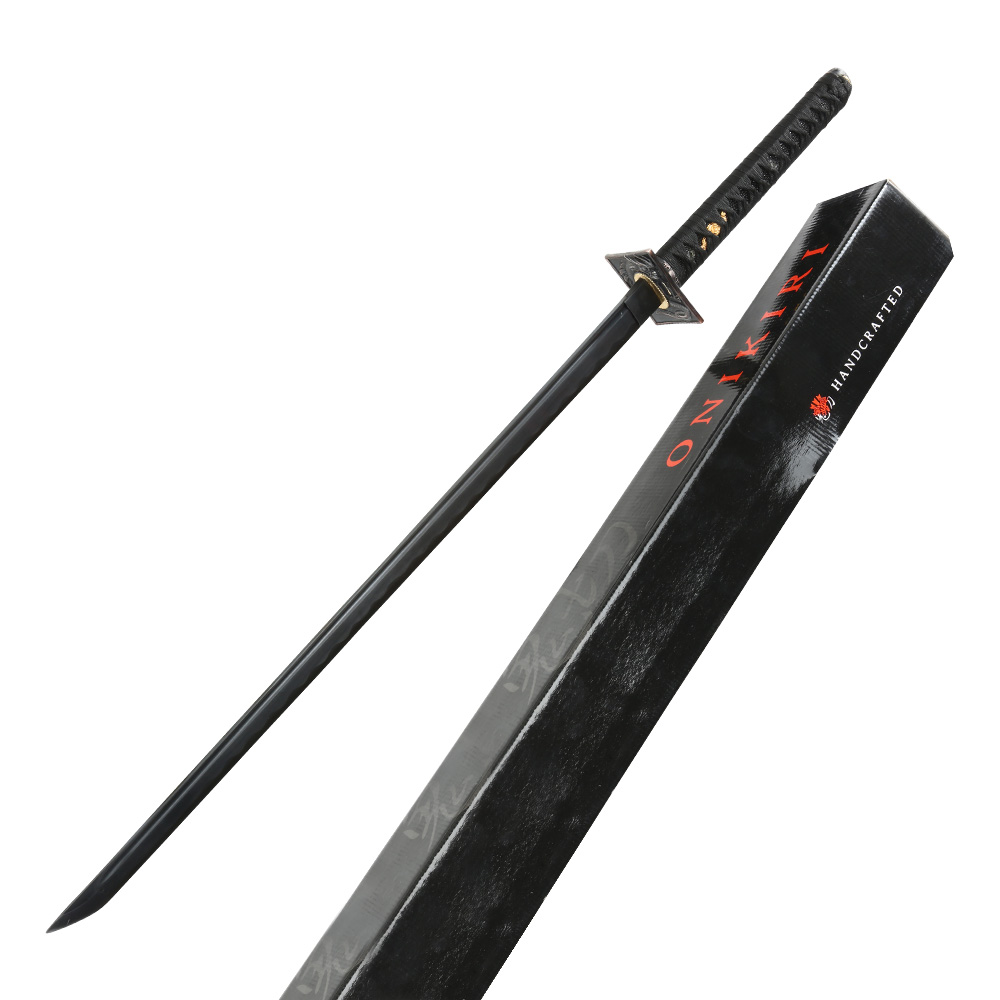 Onikiri Sammlerkatana Drache inkl. Holzscheide, Echtheitszertifikat schwarz Bild 1