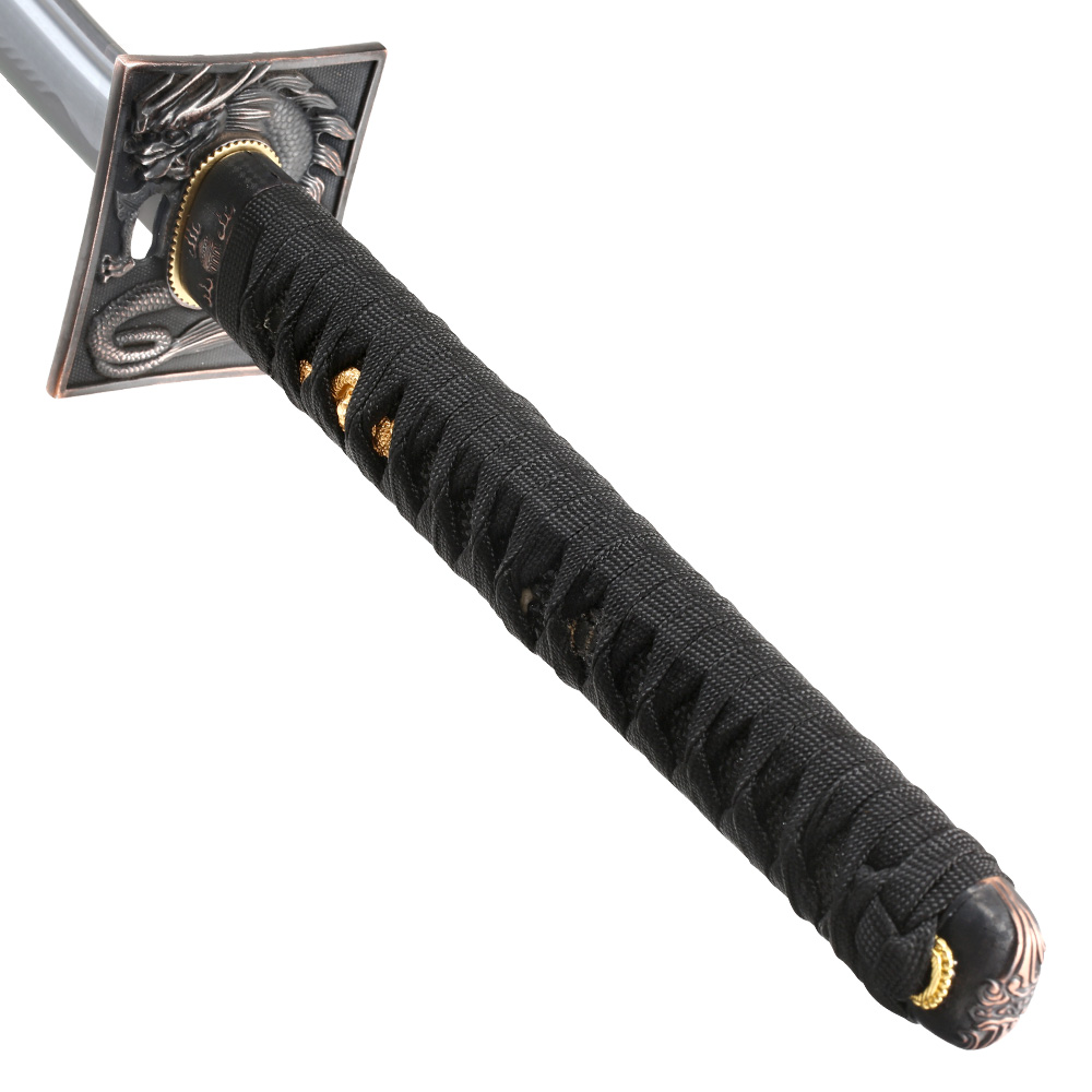 Onikiri Sammlerkatana Drache inkl. Holzscheide, Echtheitszertifikat schwarz Bild 1