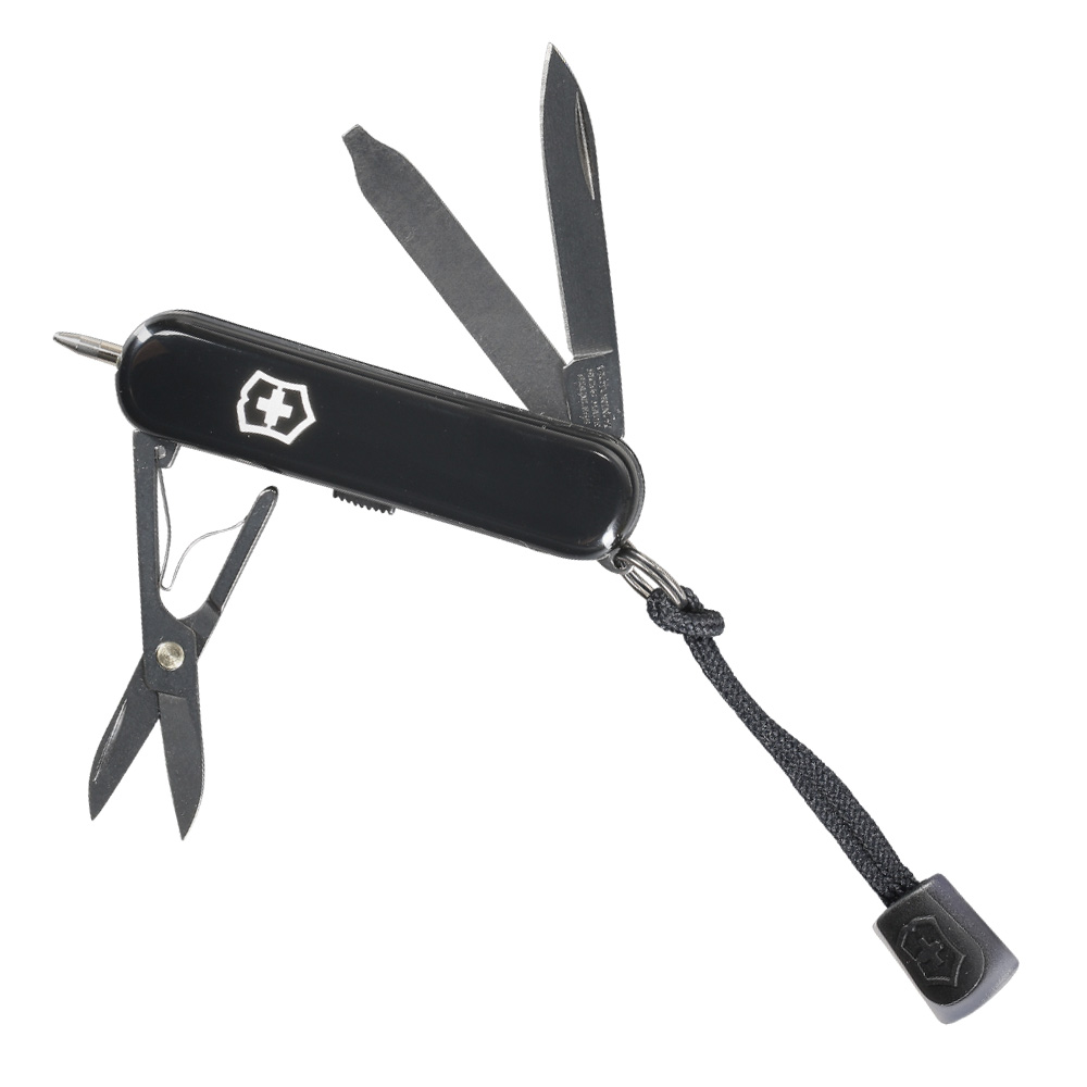 Victorinox Taschenmesser Signature Lite Onyx Black inkl. Kugelschreiber, LED Lampe schwarz