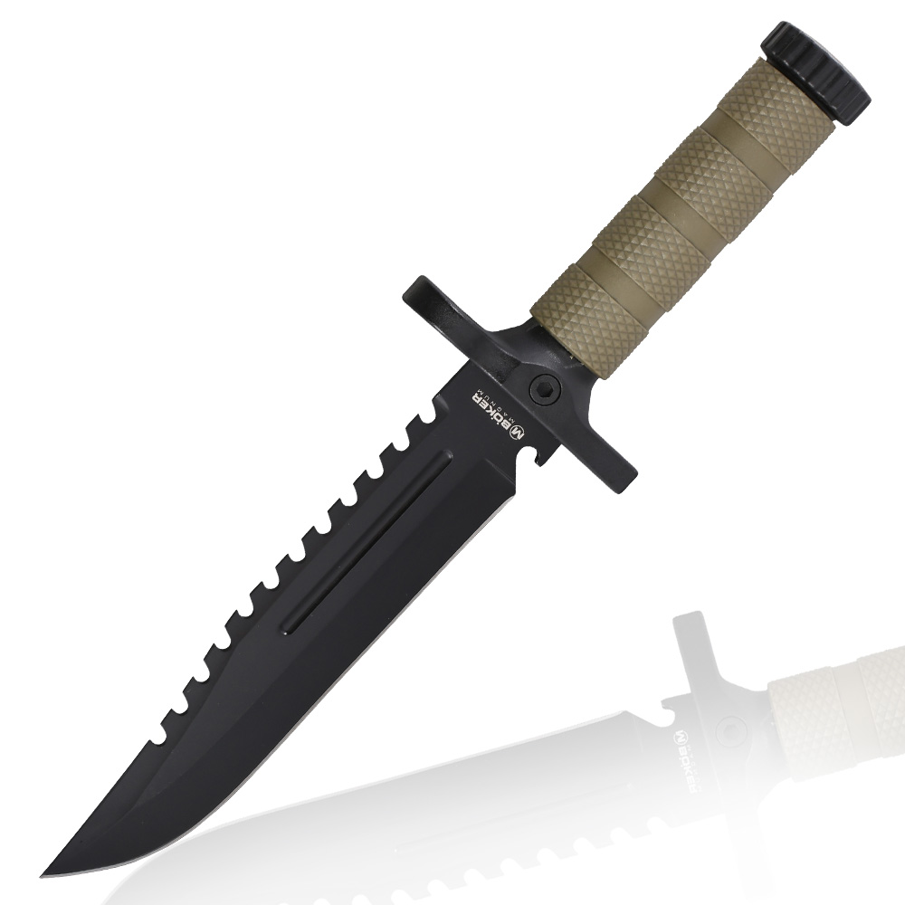 Magnum Outdoormesser M-Spec Survival Knife inkl. Nylonscheide schwarz/oliv
