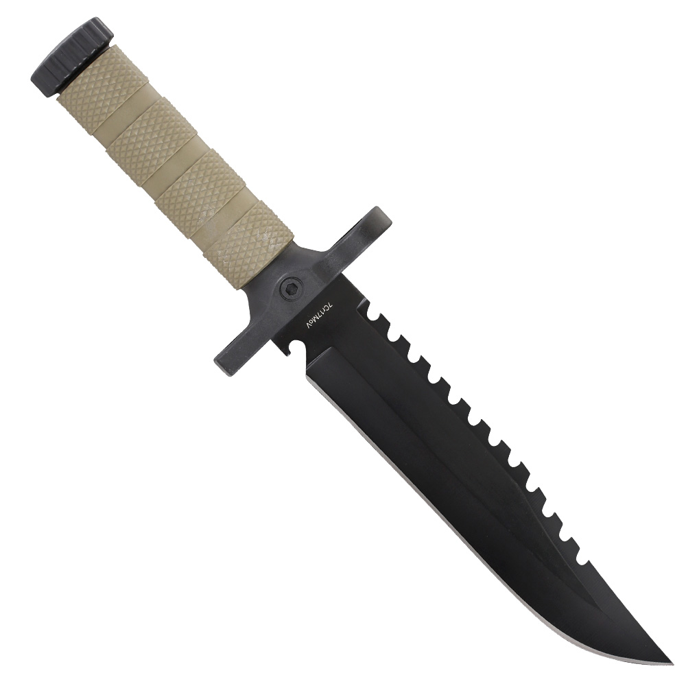 Magnum Outdoormesser M-Spec Survival Knife inkl. Nylonscheide schwarz/oliv Bild 1