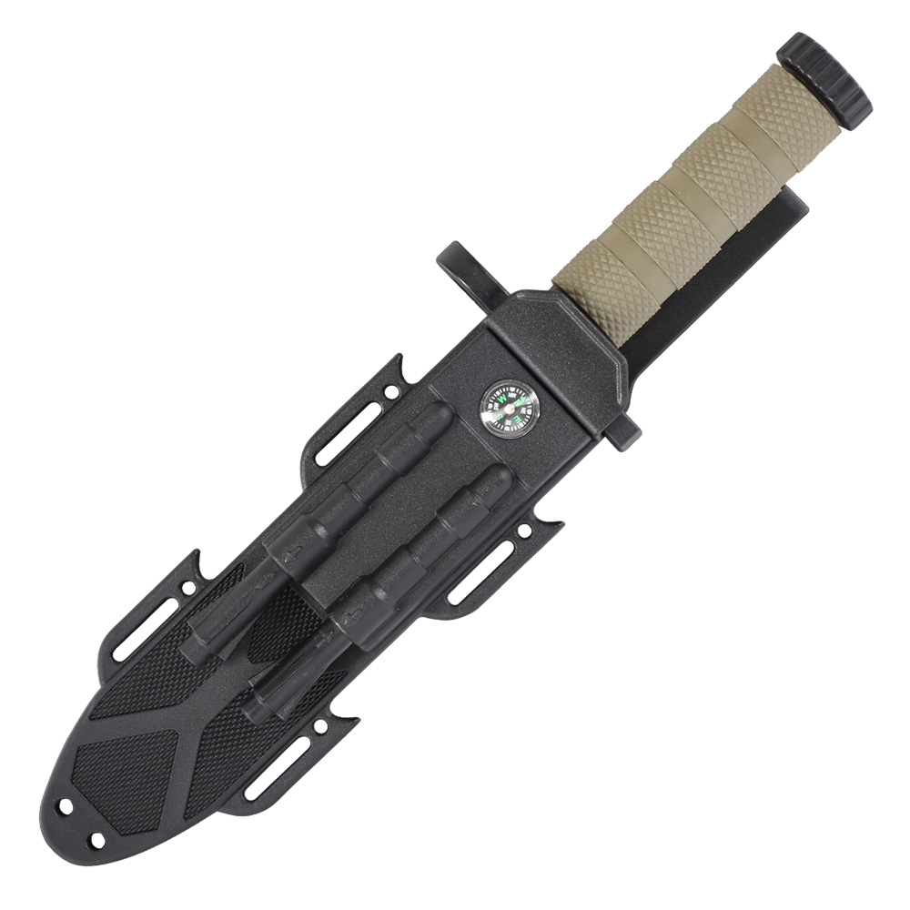 Magnum Outdoormesser M-Spec Survival Knife inkl. Nylonscheide schwarz/oliv Bild 3