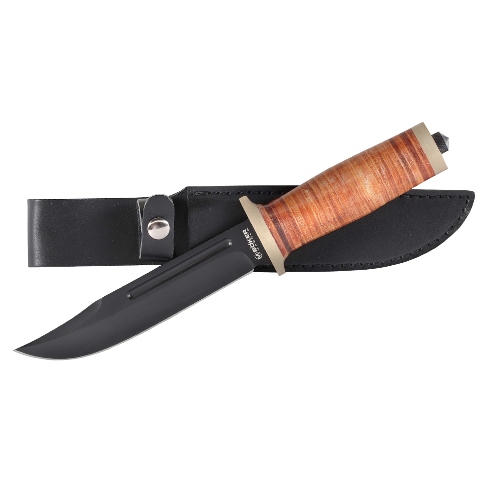 Magnum Outdoormesser Ranger Field Bowie 27 cm inkl. Lederscheide schwarz/braun Bild 2