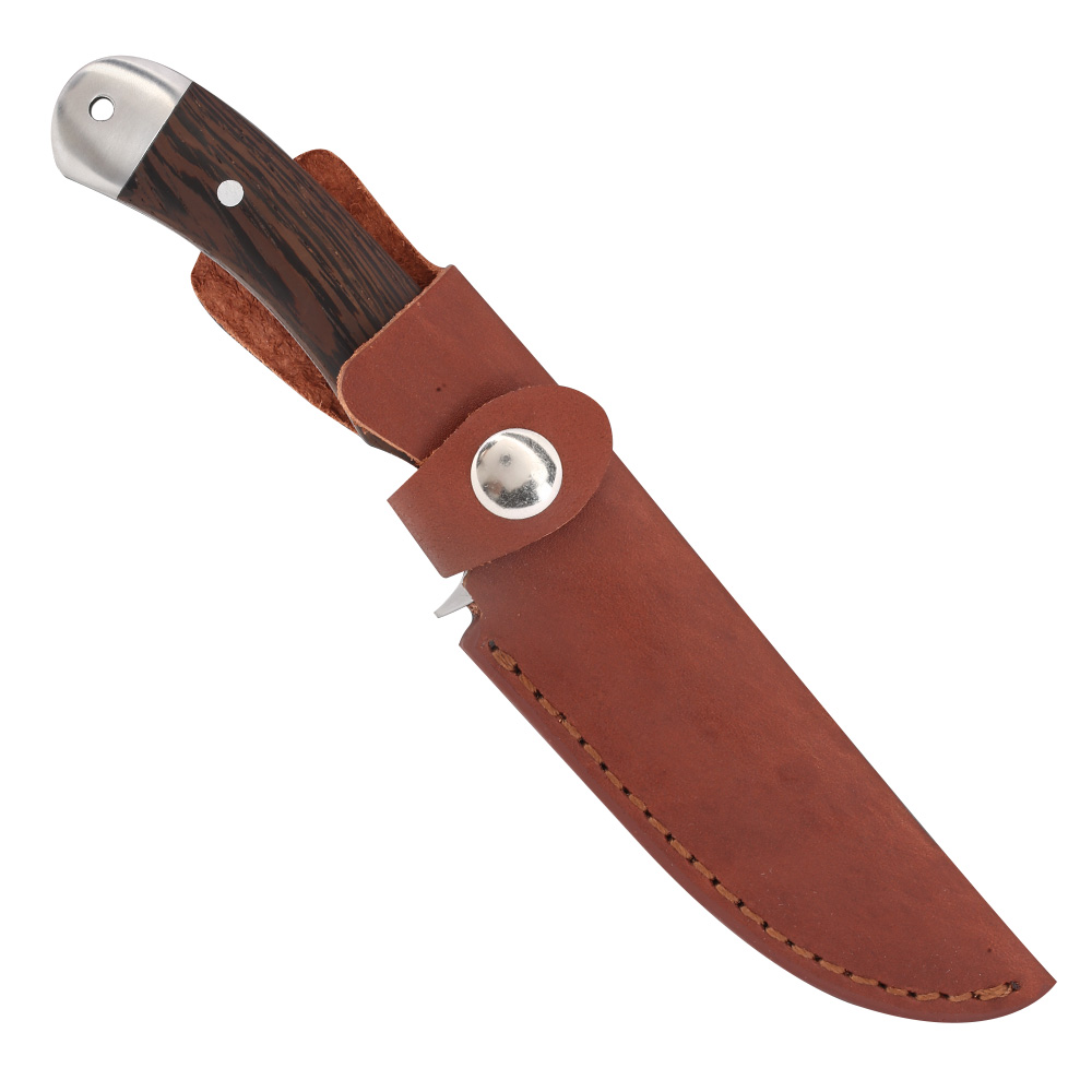 Haller Damast Grtelmesser Wenge inkl. Lederscheide Bild 1