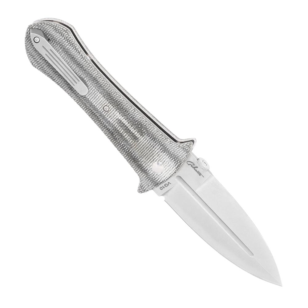 Bker Plus Einhandmesser Pocket Smatchet Micarta grau inkl. Messertasche Bild 1