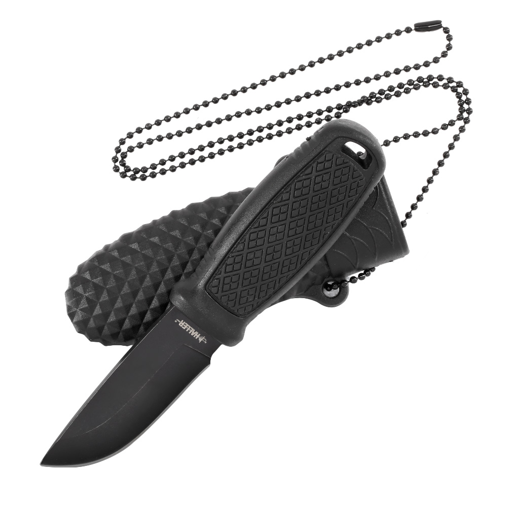 Haller Neck Knife All-Black inkl. Scheide Bild 1
