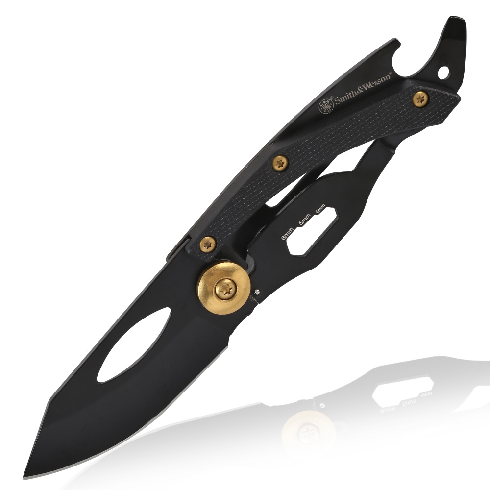 Smith & Wesson Einhandmesser Multitool schwarz inkl. Grtelclip