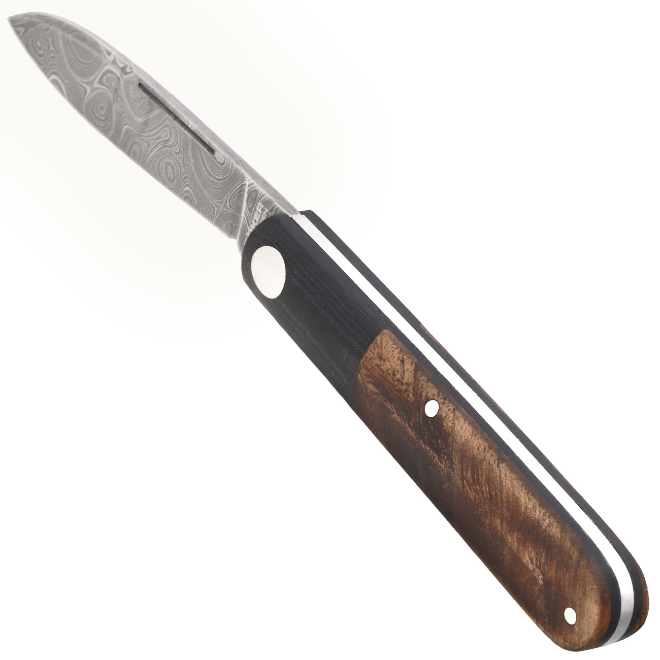 Bker Taschenmesser Barlow Prime Tirpitz Damast 200 Lagen Sammlermesser inkl. Filzetui Bild 9