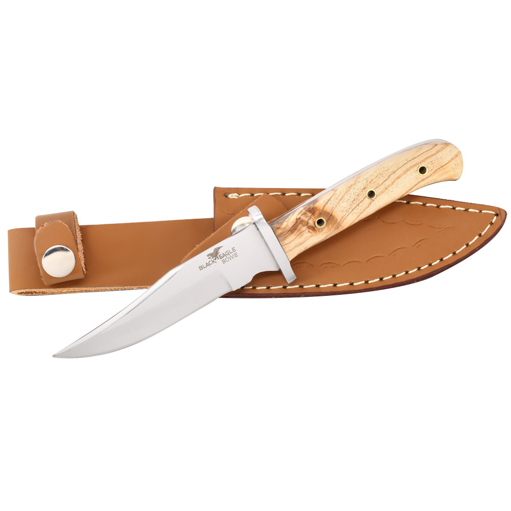Black Eagle Junior Bowiemesser inkl. Lederscheide braun Bild 2