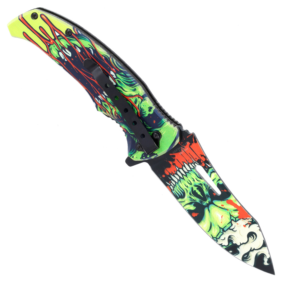 Haller Einhandmesser Nightmare Collection three 3D-Motiv inkl. Grtelclip Bild 1