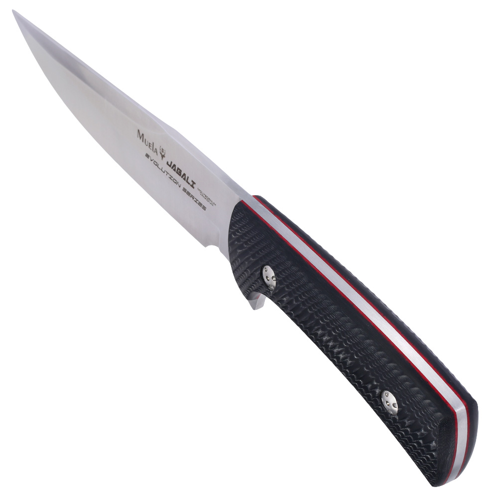Muela Grtelmesser Jabali Micarta silber/schwarz inkl. Lederscheide Bild 2