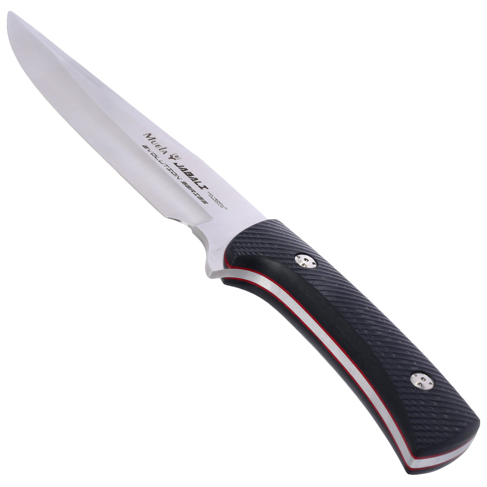Muela Grtelmesser Jabali Micarta silber/schwarz inkl. Lederscheide Bild 4