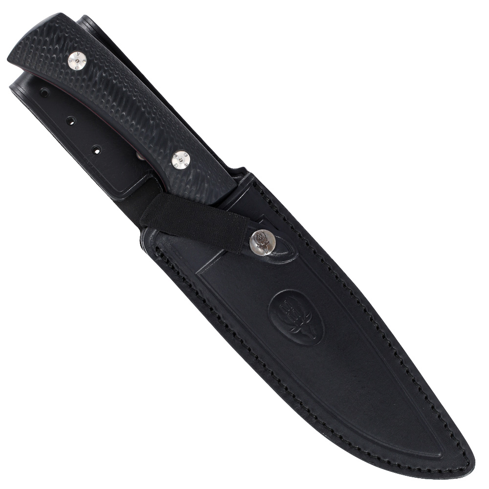 Muela Grtelmesser Jabali Micarta silber/schwarz inkl. Lederscheide Bild 5