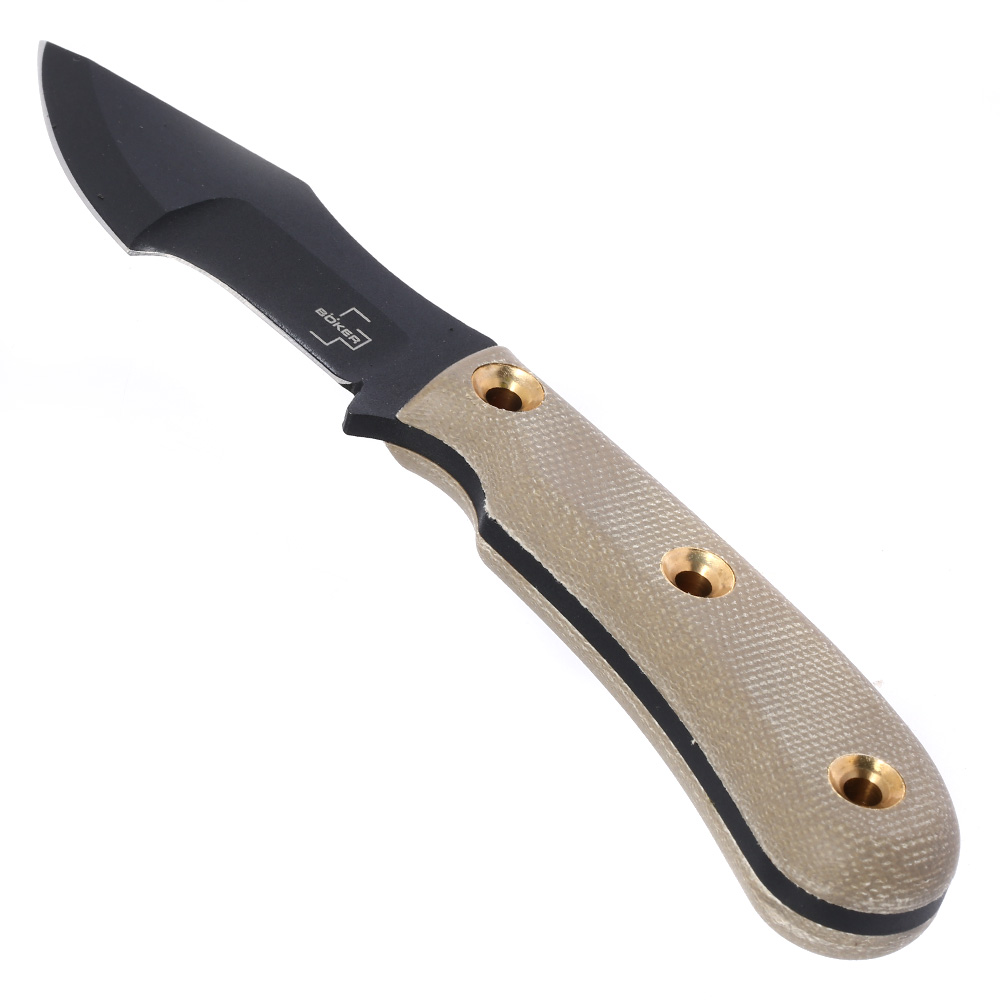 Bker Plus Outdoormesser Micro Tracker schwarz/tan inkl. Kydexscheide Bild 3