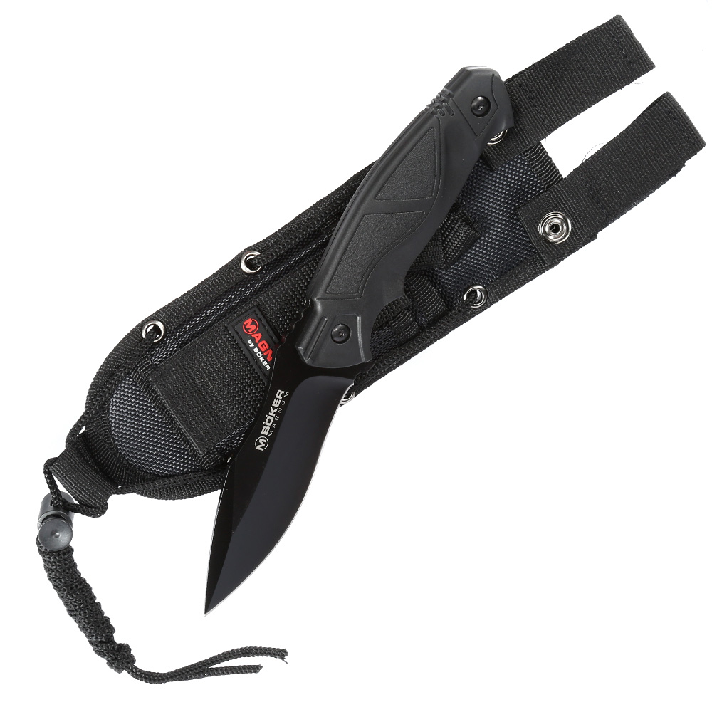 Magnum Outdoormesser Advance Pro Fixed Blade schwarz inkl. Nylonscheide Bild 2