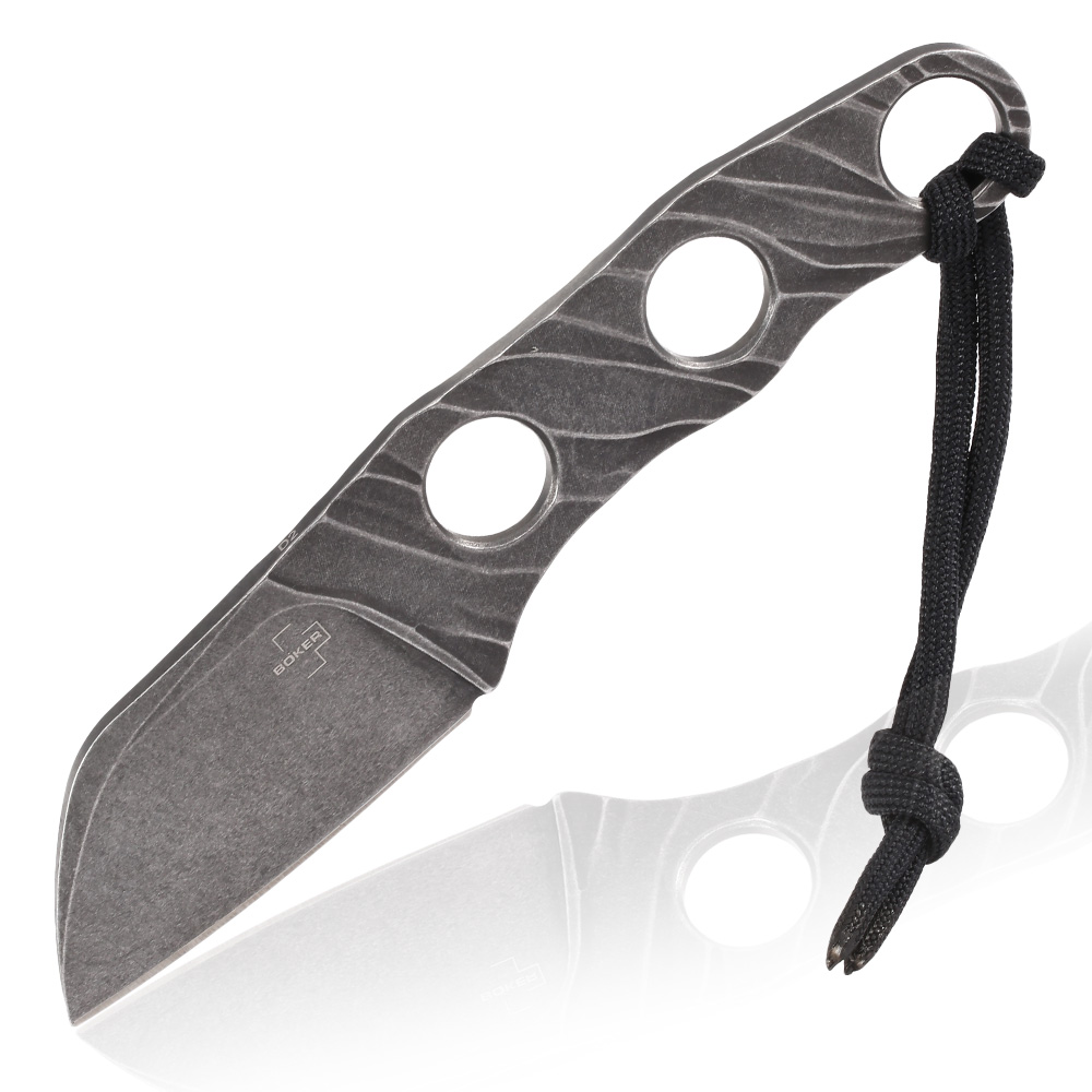 Bker Plus Neck Knife Kazhan D2 silber inkl. Kydex Scheide