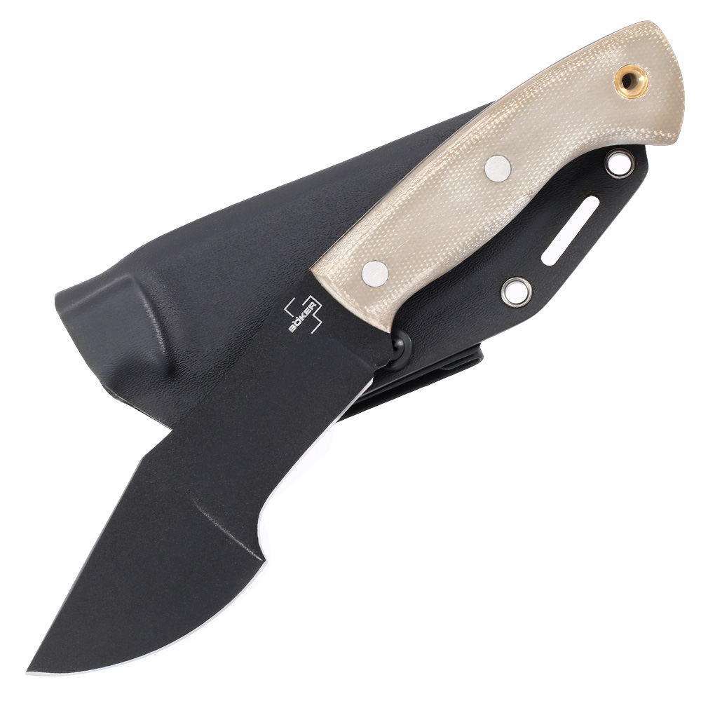 Bker Plus Outdoormesser Mini Tracker schwarz/tan inkl. Kydexscheide Bild 1