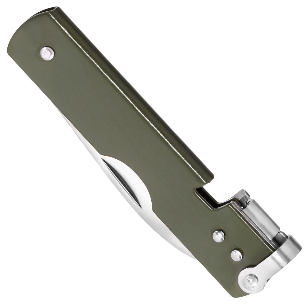 History Knife & Tool Taschenmesser Japenese Army Pen Knife Can Opener oliv inkl. Dosenffner Bild 5