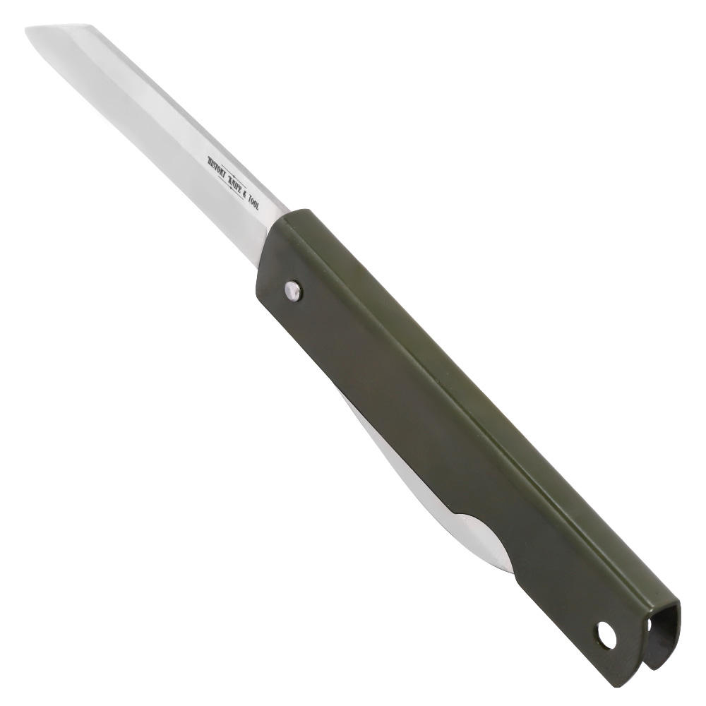 History Knife & Tool Taschenmesser Japenese Army Pen Knife Saw & Hawkbill oliv Bild 7