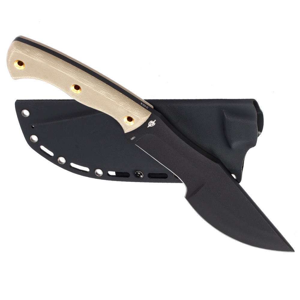 Bker Plus Outdoormesser Tracker schwarz/tan inkl. Kydexscheide Bild 1