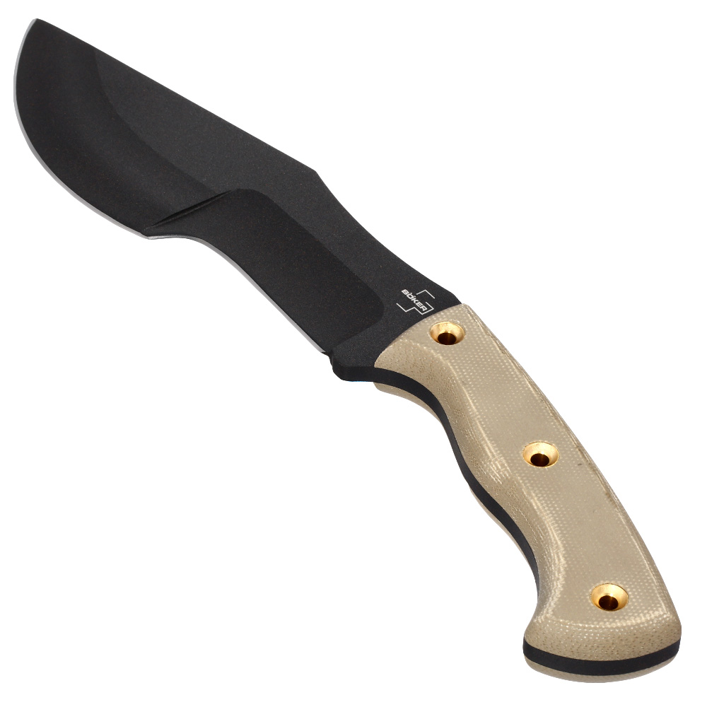 Bker Plus Outdoormesser Tracker schwarz/tan inkl. Kydexscheide Bild 1