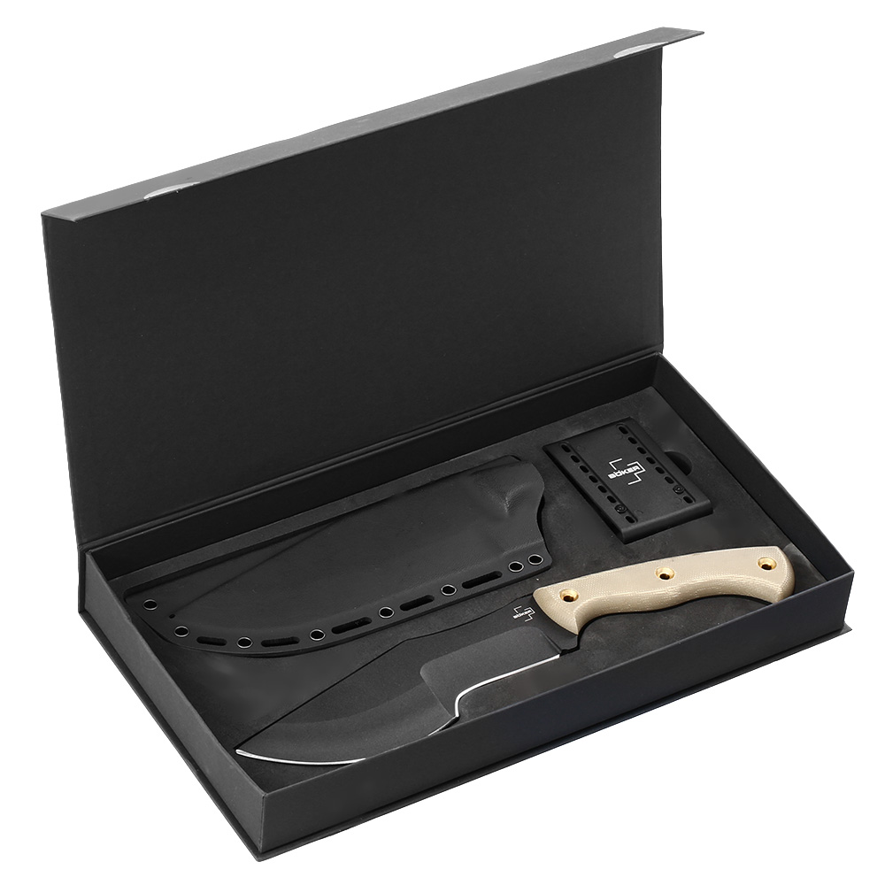 Bker Plus Outdoormesser Tracker schwarz/tan inkl. Kydexscheide Bild 1