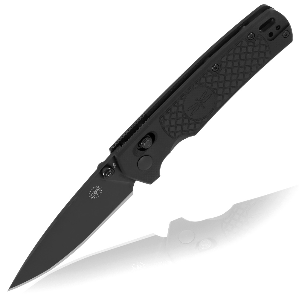 Amare Knives Einhandmesser FieldBro Blackout VG10 Stahl schwarz inkl. Grtelclip