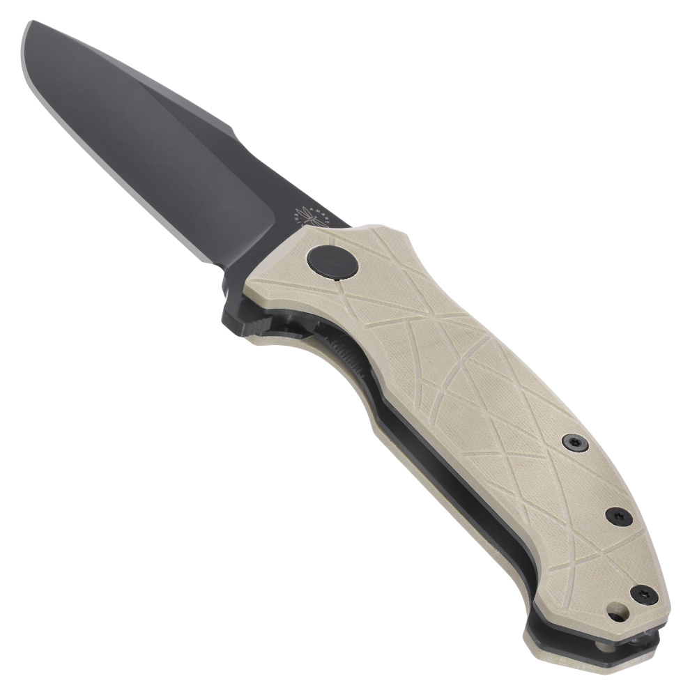 Amare Knives Einhandmesser Coloso D2 Stahl coyote inkl. Grtelclip Bild 2