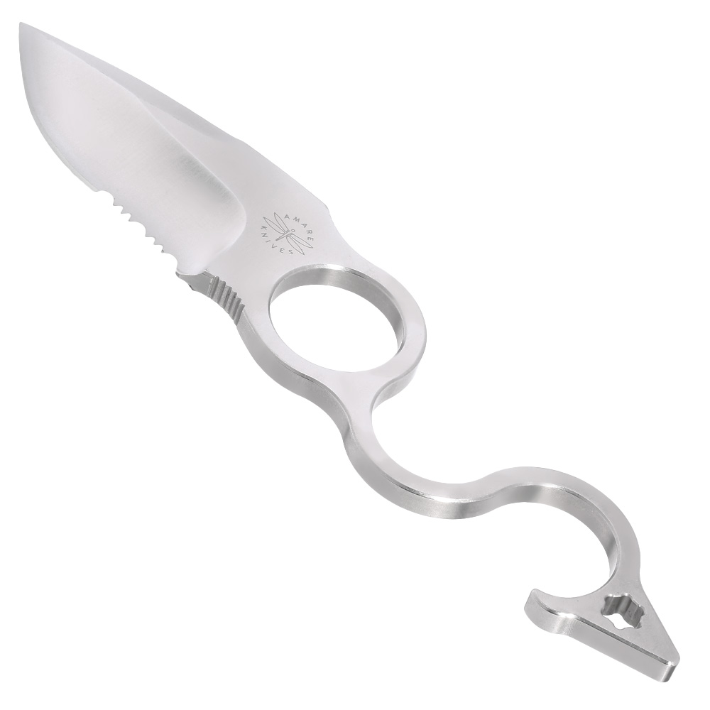 Amare Kinves Outdoormesser 6. F Serration mit Teilsgezahnung inkl. Kydexscheide Bild 1