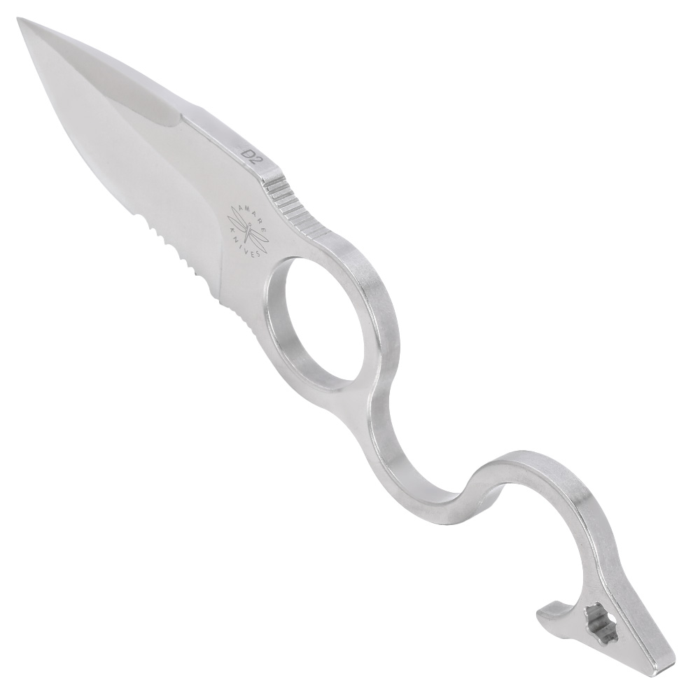 Amare Kinves Outdoormesser 6. F Serration mit Teilsgezahnung inkl. Kydexscheide Bild 1