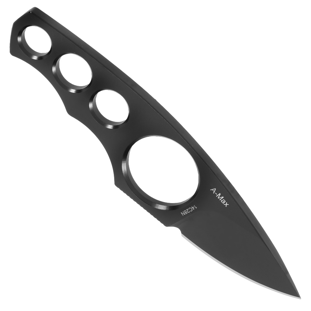 Amare Knives Neck Knife A-Max schwarz inkl. Kydex Scheide Bild 1