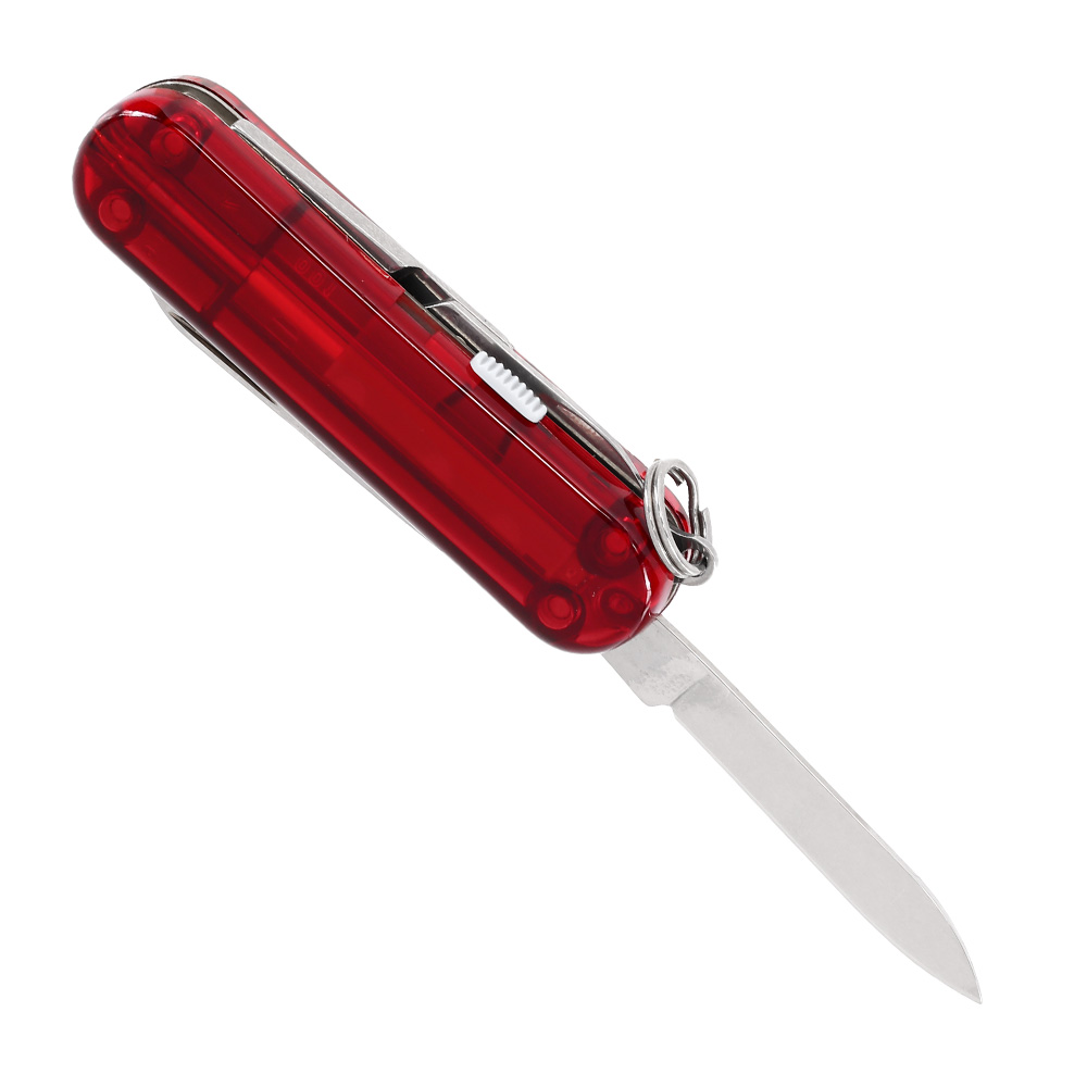 Victorinox Taschenmesser Signature Lite rot transparent inkl. Kugelschreiber, LED Lampe Bild 2