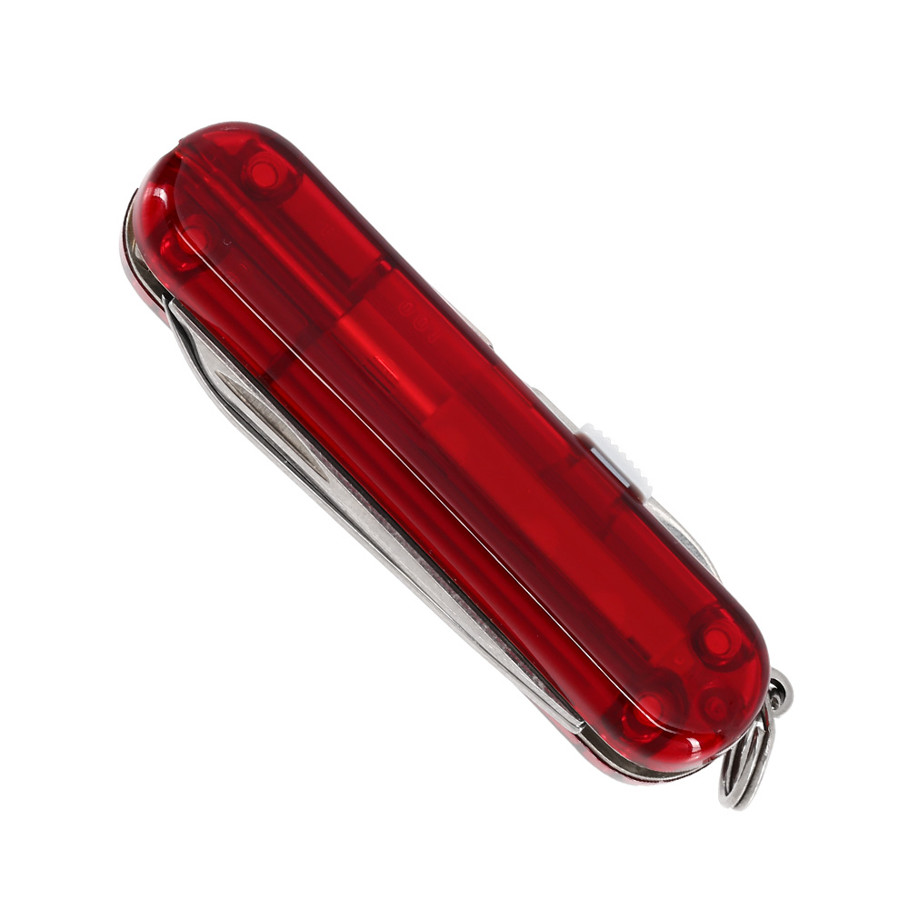 Victorinox Taschenmesser Signature Lite rot transparent inkl. Kugelschreiber, LED Lampe Bild 5