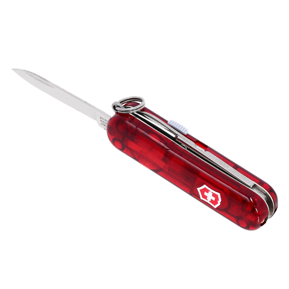 Victorinox Taschenmesser Signature Lite rot transparent inkl. Kugelschreiber, LED Lampe Bild 1